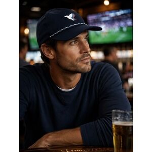 Birddogs Rope Hat Navy Blue Embroidered Bird Logo Snapback Cap #1372